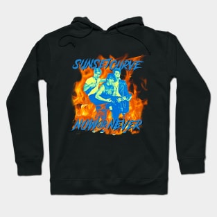 sunset curve is a metal band Hoodie